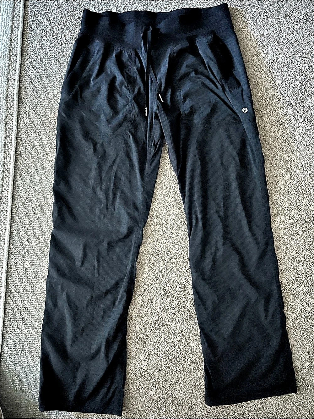 lululemon Dance Studio Mid-Rise Pant Black Track Pants Waist 10